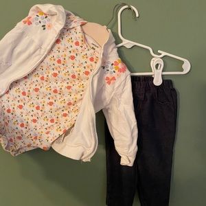 Baby girls Carter’s hoodie set